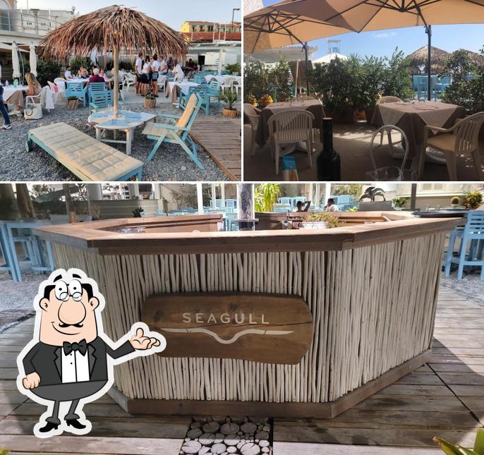 Gli interni di Seagull Beach Lounge Bistrot