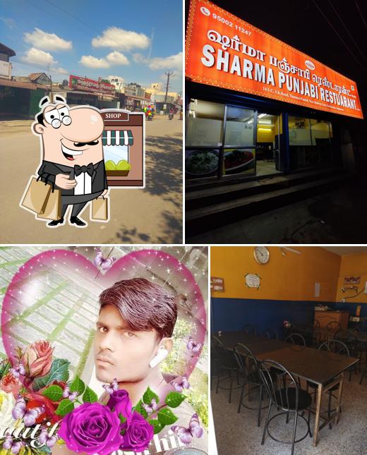 The exterior of Sharma Punjabi Restaurant
