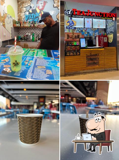 The interior of Tea Junction