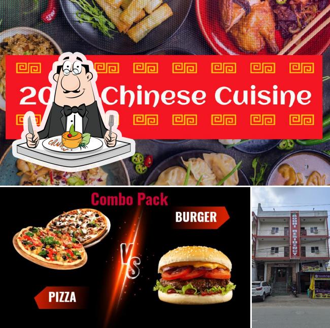 The image of food and exterior at BODHI VIEW Restaurant