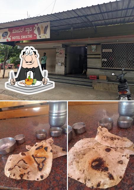 This is the photo depicting food and exterior at Hotel Swathi