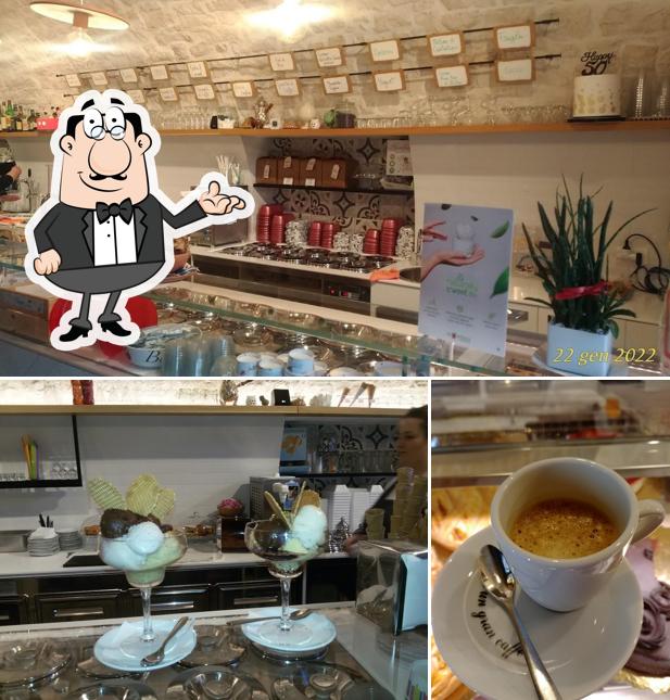 Gli interni di Sugar Gelateria Caffetteria Castellana Grotte