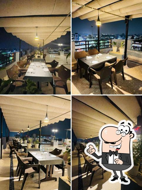 The interior of The Sky View Restaurant