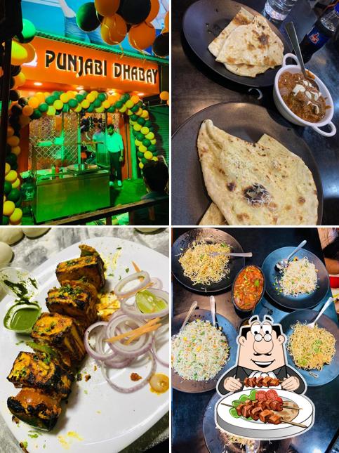 Food at Punjabi dhabay