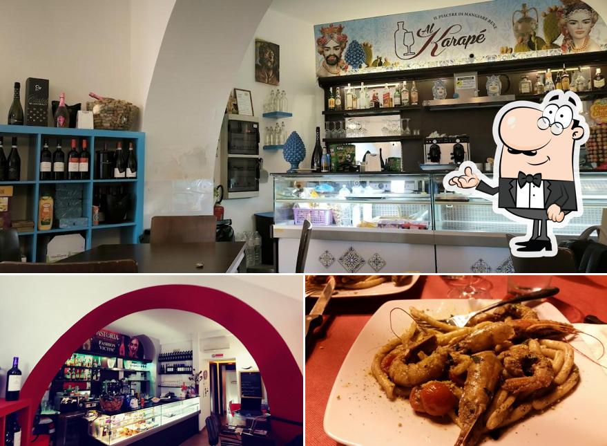 La foto della interni e cibo di Al Karape'