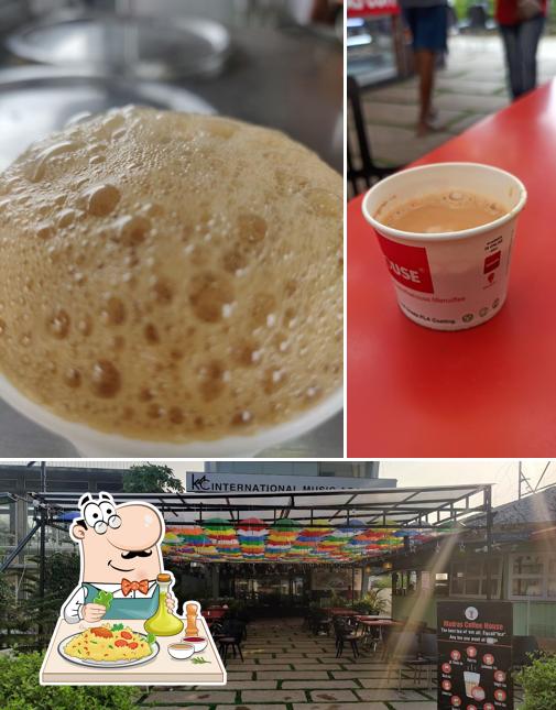 This is the picture displaying food and interior at Marine Drive - In Restaurant