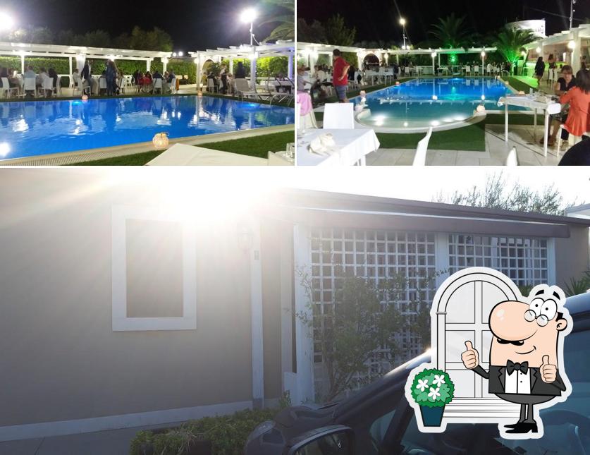 Goditi la vista dall'area esterna di Da Biagio ristorante e b&b San Severo