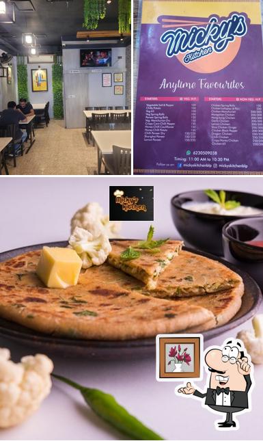 The interior of Micky's Kitchen-Best Restaurant in Bilaspur/Fast Food Delivery/South Indian Restaurant