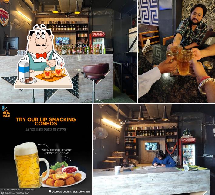 Enjoy a drink at Golmaal Bar