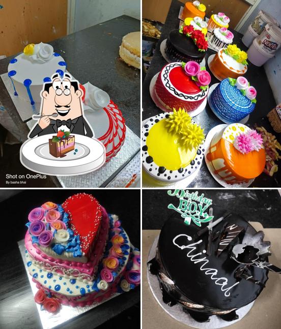 Chocolate cake at Raj Bakery