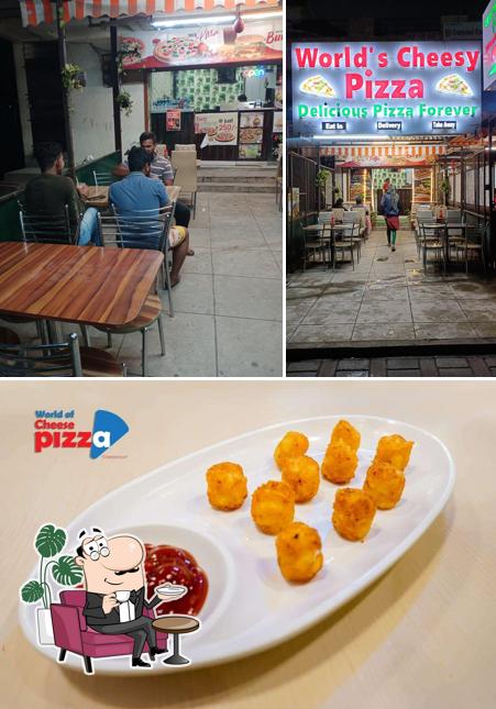 The interior of World's Cheesy Pizza
