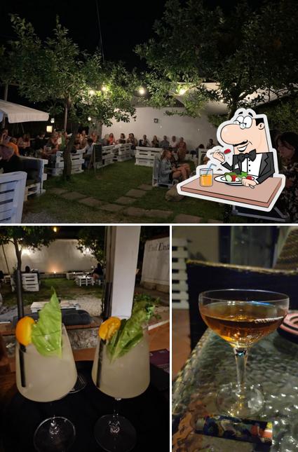 E'nd cocktail bar si caratterizza per la cibo e interni