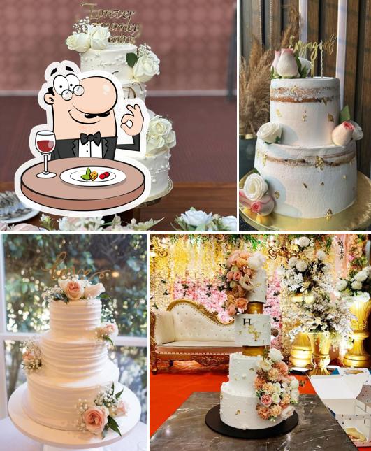 Food at Own Bakery Customised Wedding cake best bakery in Chandigarh