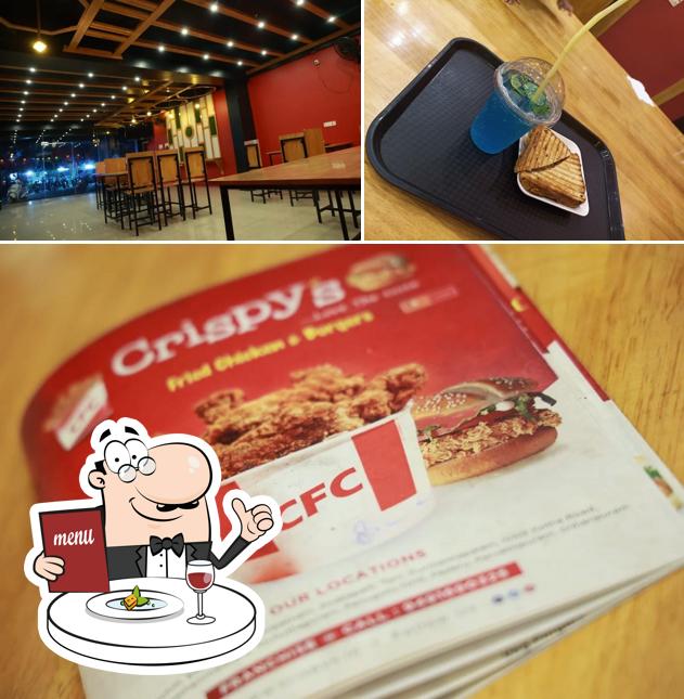 This is the photo showing food and interior at Crispy's Fried Chicken & Burgers