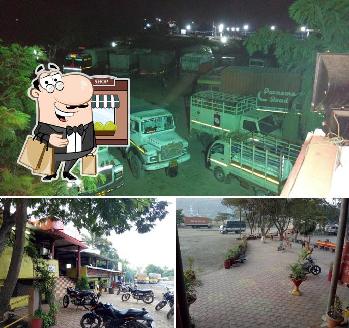 Check out how Lucky dhaba and restaurant looks outside