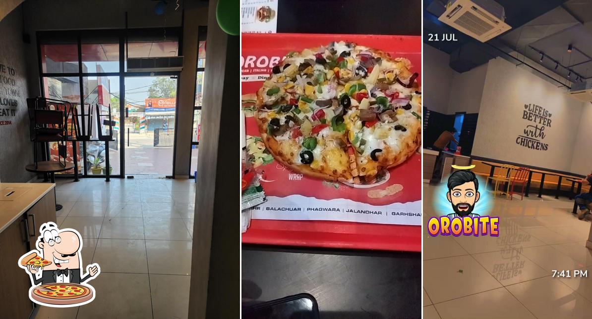 Try out pizza at Orobite