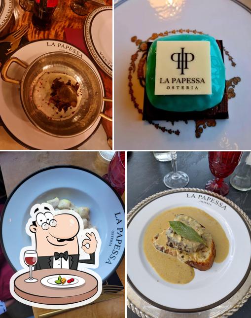 Cibo al La Papessa Ristorante • Vista Lago