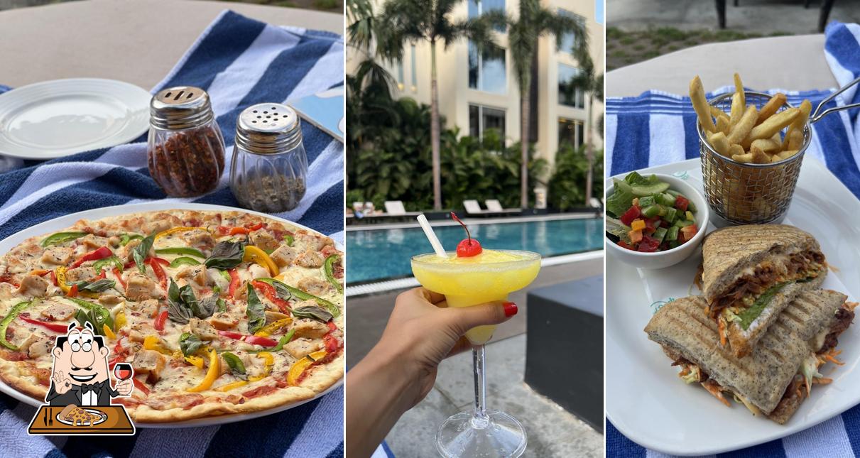 Get pizza at Tonic Poolside Grill at Hard Rock Hotel Goa