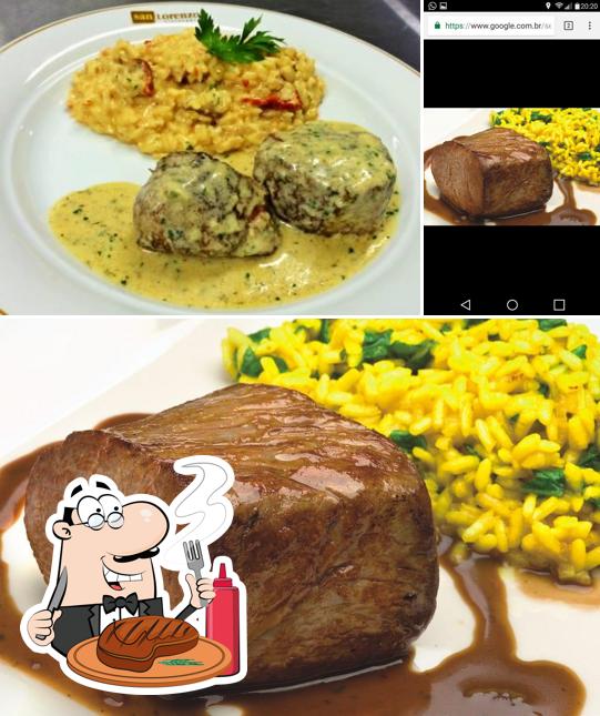 Prove pratos de carne no San Lorenzo Bistrô