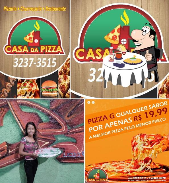 Peça um hambúrguer no Casa da Pizza