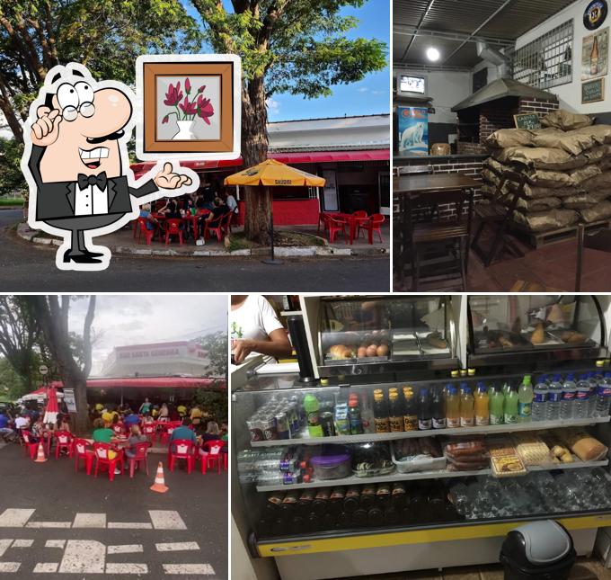 O interior do Bar Santa Genebra