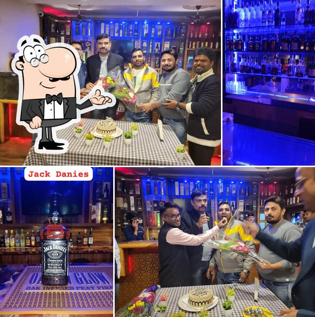 Take a seat at one of the tables at SAQI BAR