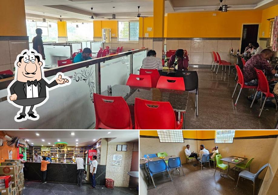 The interior of Vinayaka Bar & Restaurant
