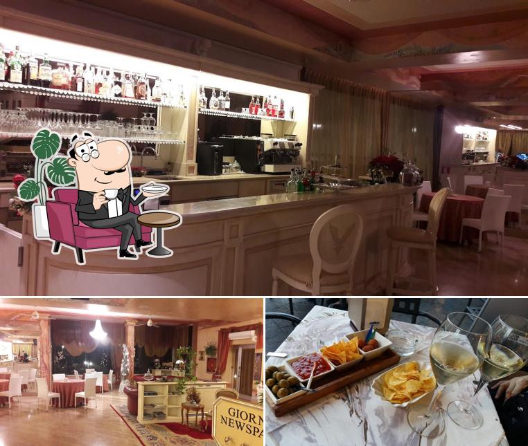 Gli interni di Aquila D'Oro Hotel & Lounge Bar
