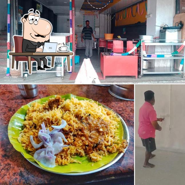 The interior of AMBUR HOT DUM BIRIYANI & KABAB