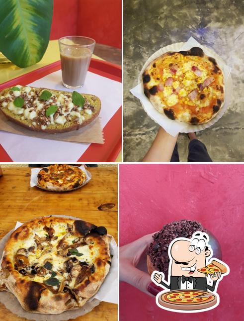 Consiga pizza no Maçã - Padaria