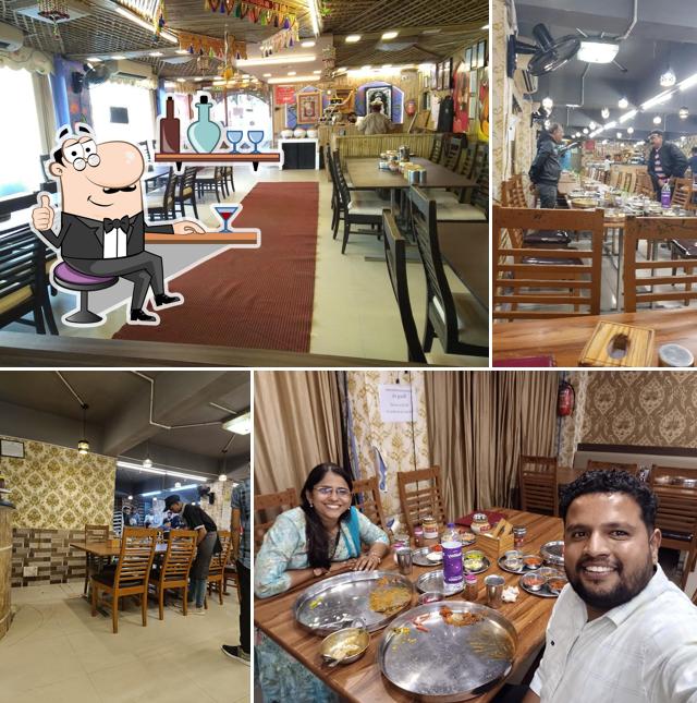 The interior of Shree Khodiyar Kathiyawadi Dhaba