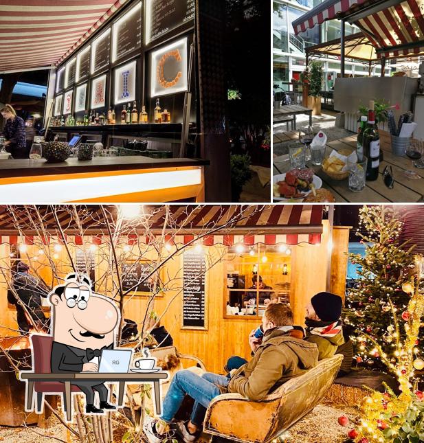 Gli interni di Aya Bar