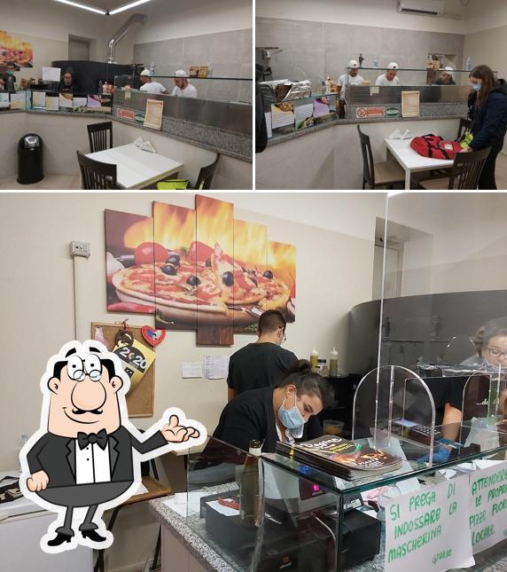 Gli interni di Pizzeria La Regina