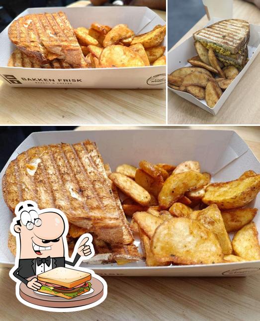 Grilled cheese sandwich at Bakken Frisk