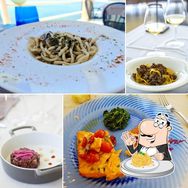 Spaghetti alla carbonara al Ristorante Lido, Una Rotonda Sul Mare