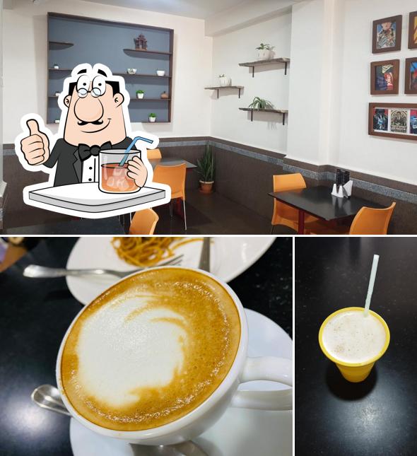 The picture of drink and interior at Khemran's FOOD JOINT