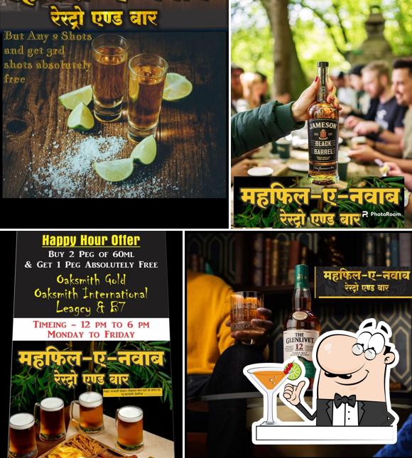The restaurant's drink and food