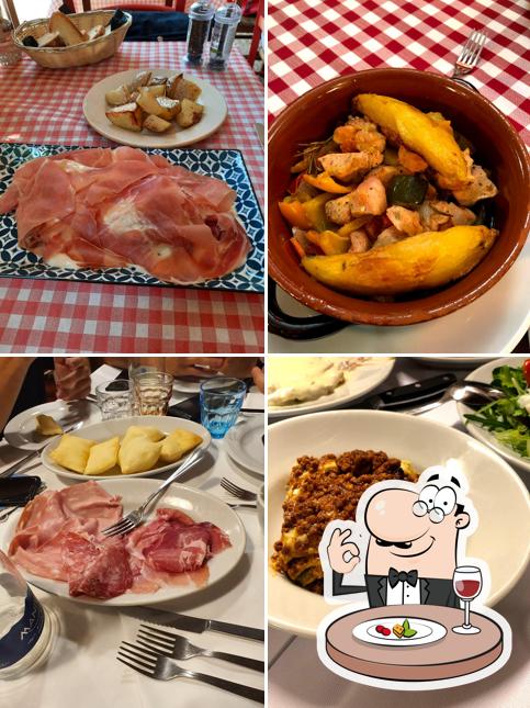 Cibo al Trattoria del Rosso