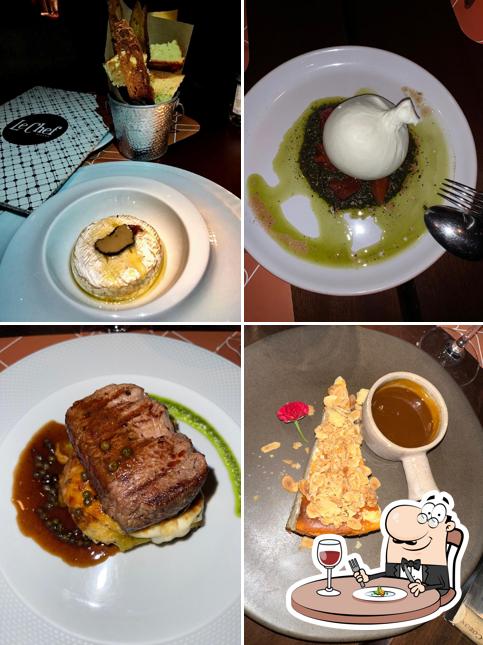 Comida em Le Chef Bistrô