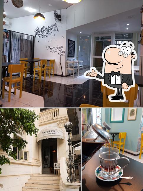Veja imagens do interior do Casa Colibri waffleria