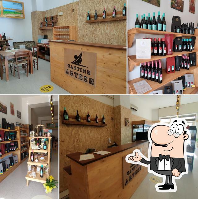 Gli interni di Wine Shop Cantine Artese