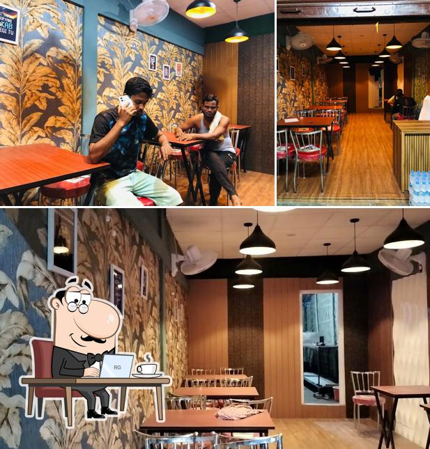 The interior of M F Rastaurant