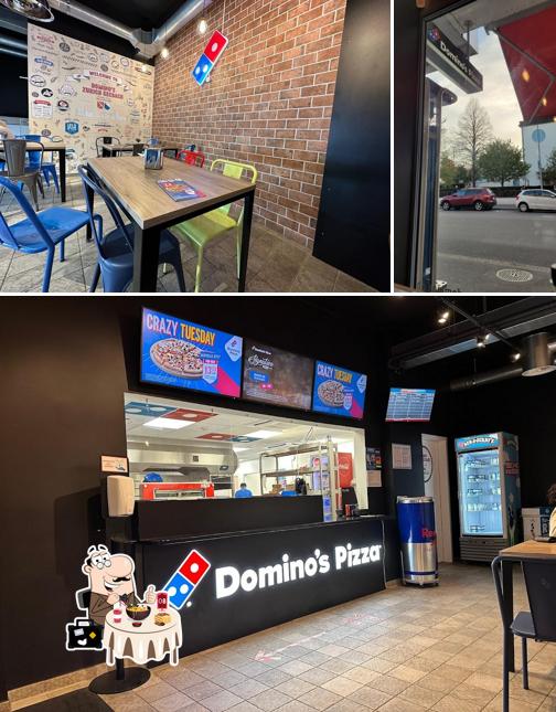 La immagine di cibo e esterno da Domino's Pizza Seebach