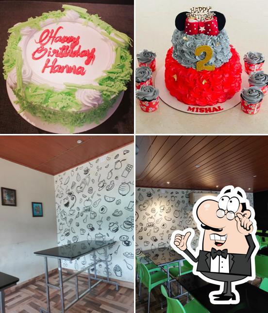 This is the picture displaying interior and food at Bakings bakes & cafe