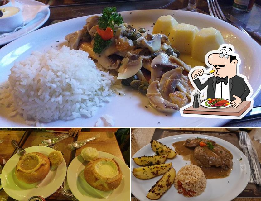 Comida em Restaurante La Gália