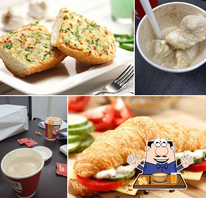 Clam chowder at Cafe Coffee Day