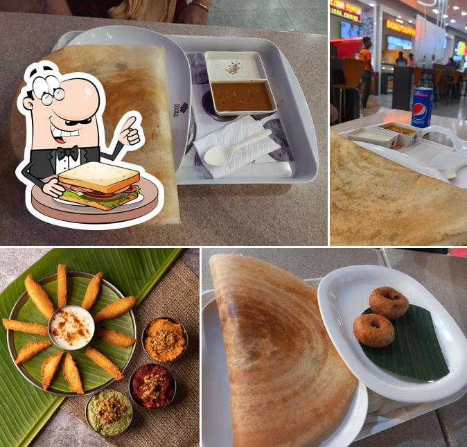 Grilled cheese sandwich at Dosa Coffee