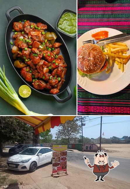 Take a look at the image showing food and exterior at classic kitchen cafe