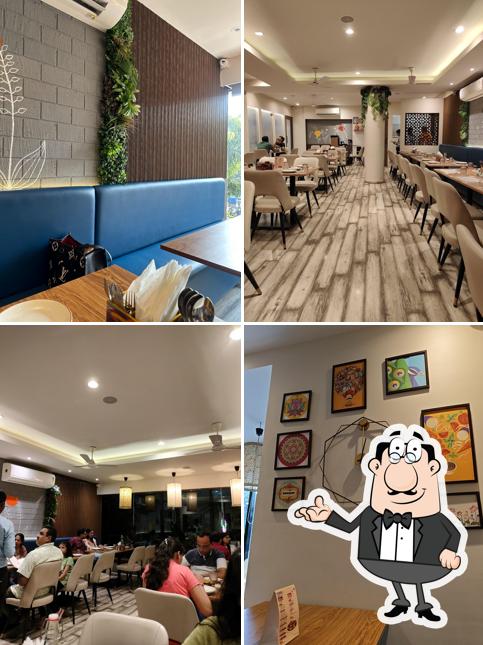 Take a seat at one of the tables at JIMO