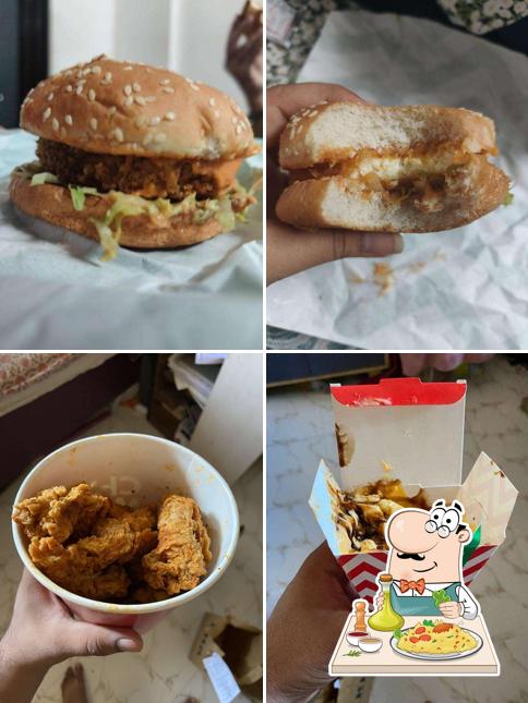 Food at KHA - Burgers, Fries, Fried Chicken